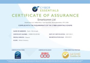 Cyber Essentials Certificate